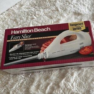 Hamilton Beach Easy Slice Electric Knife - White